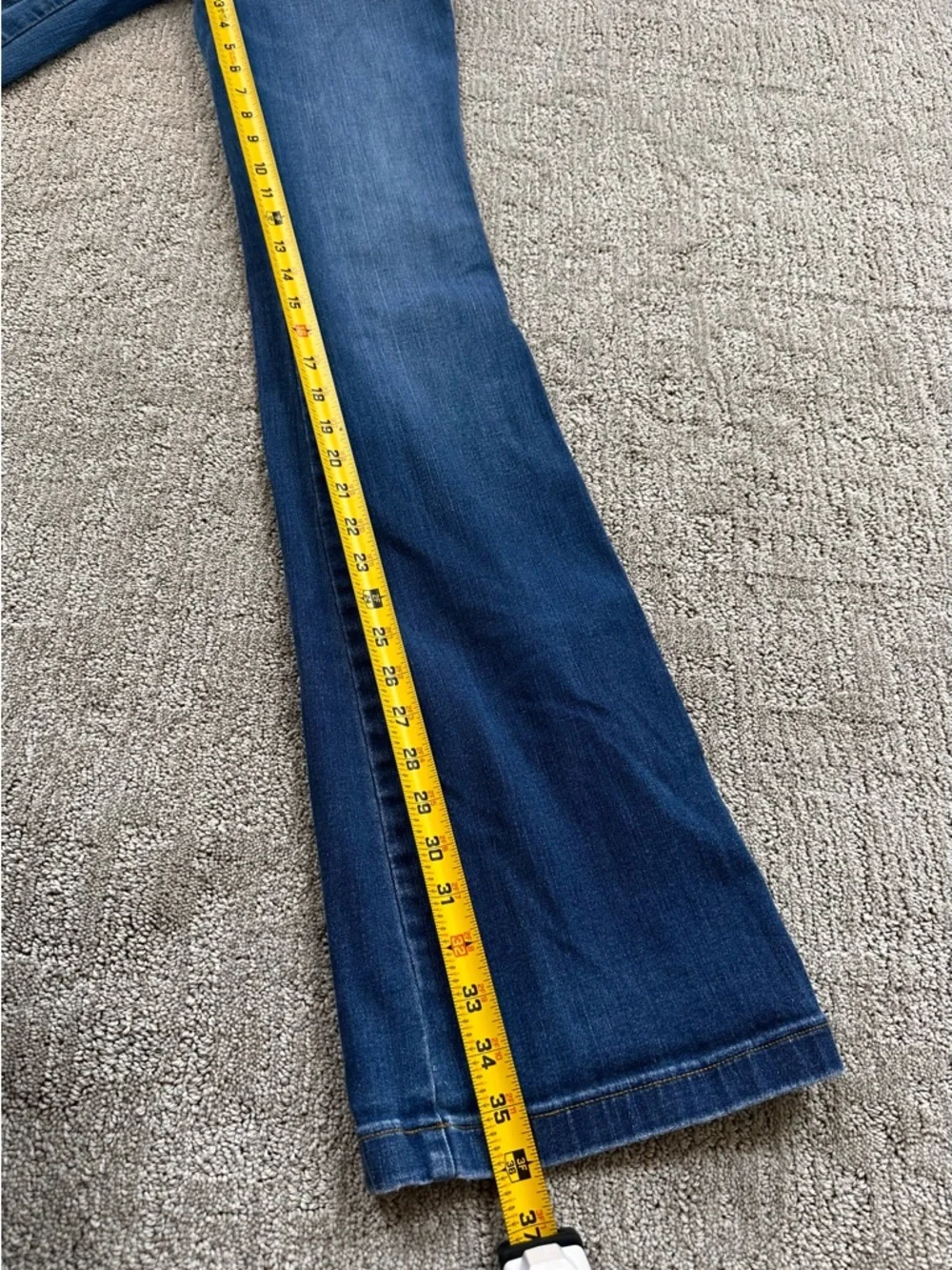 SPANX Dark Blue Flare Jeans - Picture 2 of 8